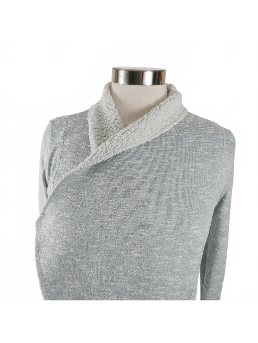 Derek Heart Womens Open Front Gray Shrug Cardigan Sweater M